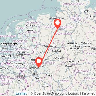 Delmenhorst Wuppertal Mitfahrgelegenheit Karte