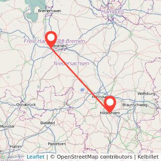 Delmenhorst Hildesheim Bahn Karte