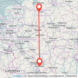 Delmenhorst Darmstadt Bahn Karte