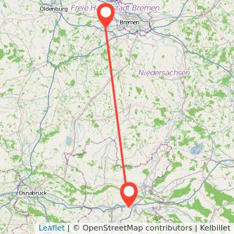 Delmenhorst Bad Oeynhausen Bahn Karte