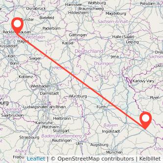 Deggendorf Herne Mitfahrgelegenheit Karte