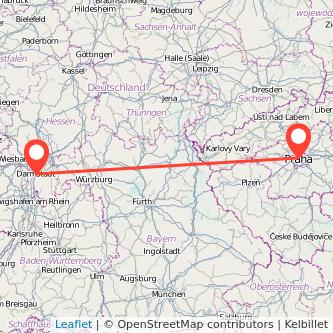 Darmstadt Prag Mitfahrgelegenheit Karte