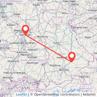 Darmstadt Landshut Mitfahrgelegenheit Karte