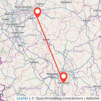 Darmstadt Iserlohn Mitfahrgelegenheit Karte