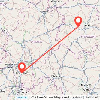 Darmstadt Gotha Mitfahrgelegenheit Karte