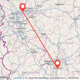Darmstadt Gelsenkirchen Mitfahrgelegenheit Karte