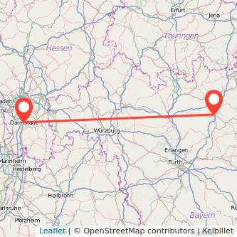 Darmstadt Bayreuth Mitfahrgelegenheit Karte