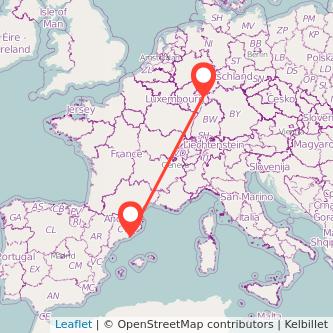 Darmstadt Barcelona Mitfahrgelegenheit Karte