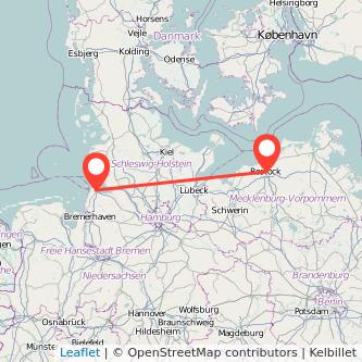 Cuxhaven Rostock Mitfahrgelegenheit Karte