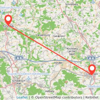 Crailsheim Künzelsau Mitfahrgelegenheit Karte