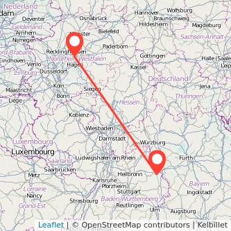 Crailsheim Dortmund Mitfahrgelegenheit Karte