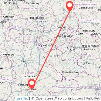 Cottbus München Mitfahrgelegenheit Karte