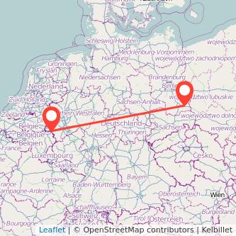 Cottbus Aachen Mitfahrgelegenheit Karte