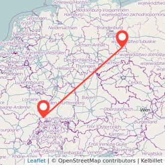 Cottbus Mulhouse Bahn Karte