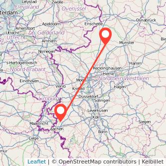 Coesfeld Alsdorf Mitfahrgelegenheit Karte