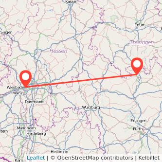 Coburg Hofheim am Taunus Mitfahrgelegenheit Karte