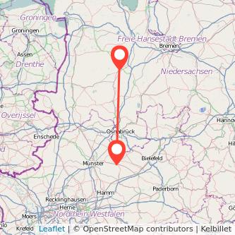 Cloppenburg Warendorf Mitfahrgelegenheit Karte