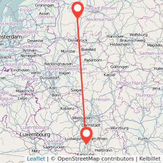 Cloppenburg Speyer Mitfahrgelegenheit Karte