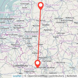 Cloppenburg Kaiserslautern Mitfahrgelegenheit Karte