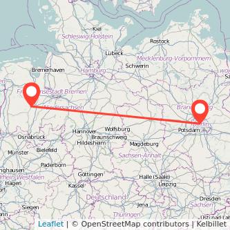 Cloppenburg Berlin Mitfahrgelegenheit Karte