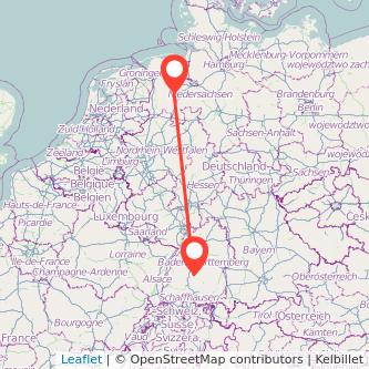 Cloppenburg Balingen Mitfahrgelegenheit Karte