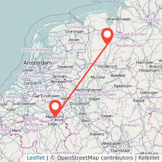 Cloppenburg Maastricht Mitfahrgelegenheit Karte