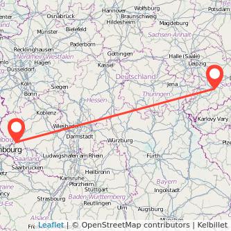 Chemnitz Trier Mitfahrgelegenheit Karte
