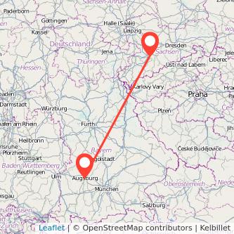 Chemnitz Augsburg Mitfahrgelegenheit Karte
