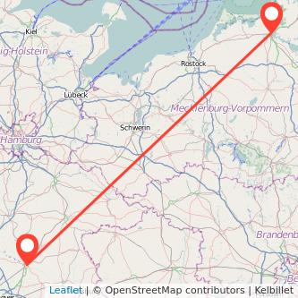 Celle Stralsund Bus Karte