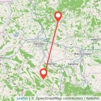 Celle Alfeld Bahn Karte