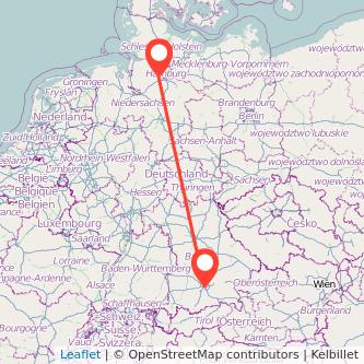 Buxtehude München Mitfahrgelegenheit Karte