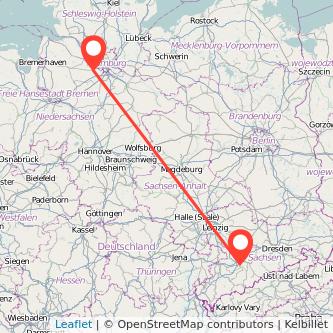 Buxtehude Chemnitz Mitfahrgelegenheit Karte