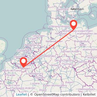 Bützow Charleroi Bahn Karte