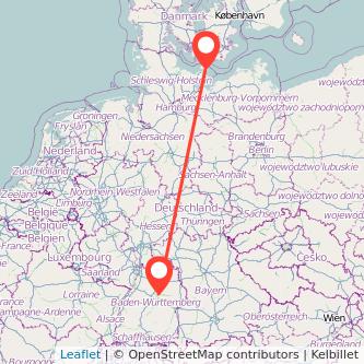 Burg auf Fehmarn Waiblingen Bus Karte