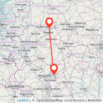 Bünde Hanau Bahn Karte