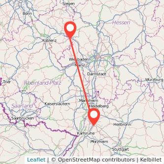 Bruchsal Limburg Bahn Karte