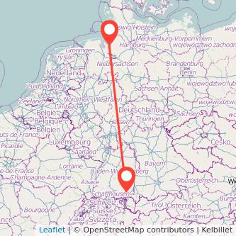 Bremerhaven Ravensburg Mitfahrgelegenheit Karte