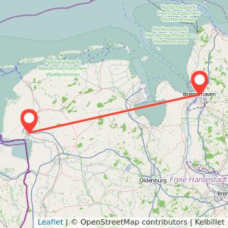 Bremerhaven Emden Mitfahrgelegenheit Karte