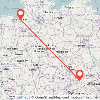 Bremerhaven Chemnitz Mitfahrgelegenheit Karte