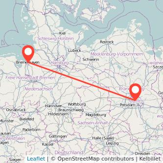 Bremerhaven Berlin Mitfahrgelegenheit Karte