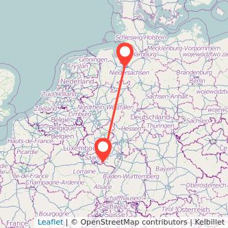 Bremen Zweibrücken Mitfahrgelegenheit Karte