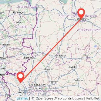 Bremen Wesel Mitfahrgelegenheit Karte