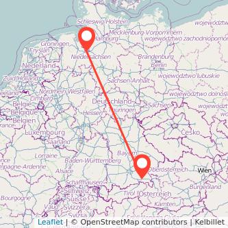 Bremen Prien am Chiemsee Bahn Karte