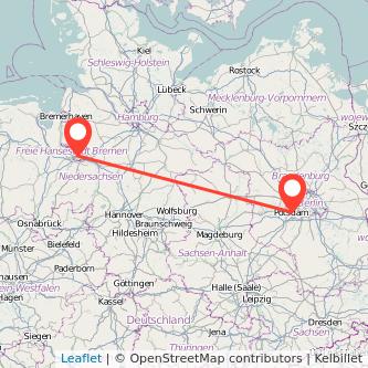 Bremen Potsdam Mitfahrgelegenheit Karte