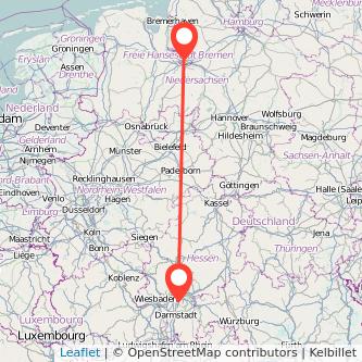 Bremen Neu Isenburg Mitfahrgelegenheit Karte