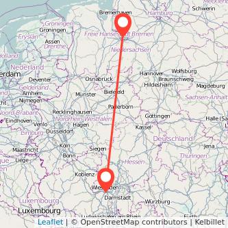 Bremen Mainz Mitfahrgelegenheit Karte