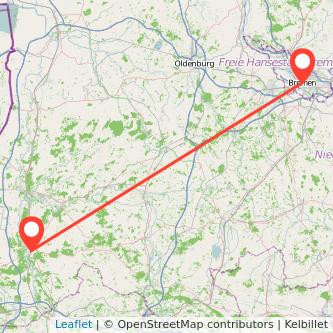 Bremen Lingen Mitfahrgelegenheit Karte