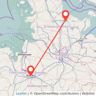 Bremen Kiel Bahn Karte