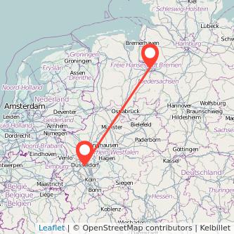 Bremen Düsseldorf Mitfahrgelegenheit Karte