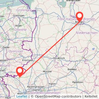 Bremen Bocholt Mitfahrgelegenheit Karte